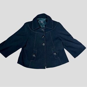 Marks & Spencer Crop Jacket. Size 10. Chunky buttons. Good Used Condition